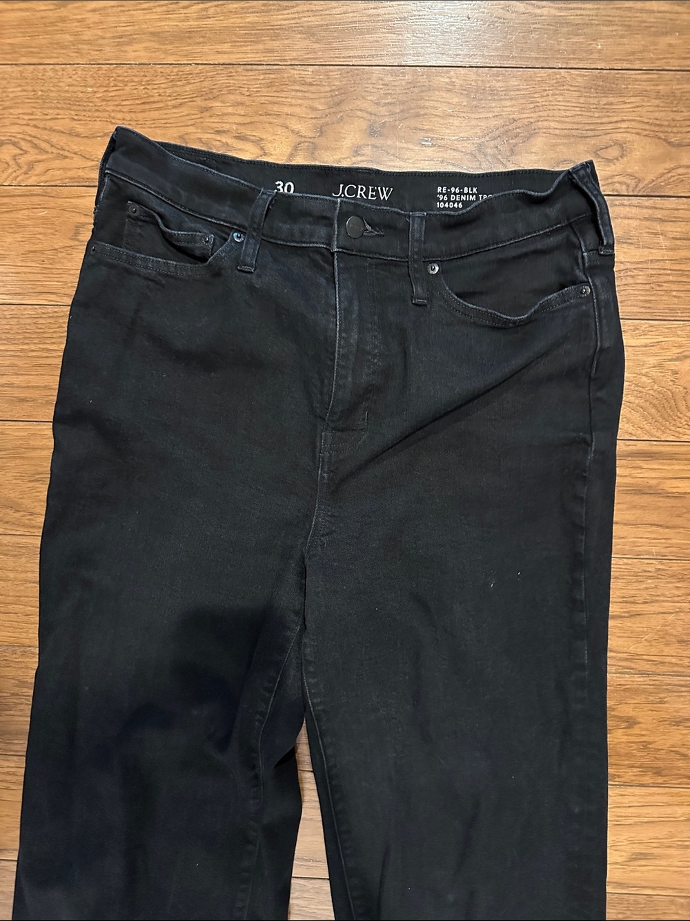 J. Crew Black Straight-Leg Jeans